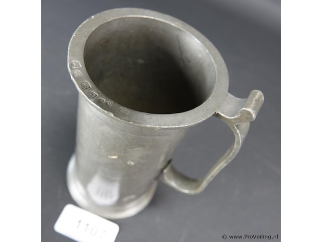 Antieke tinnen maatkan - afbeelding 3 van  5