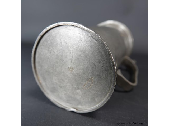 Antieke tinnen maatkan - afbeelding 5 van  5