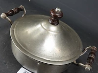 Antieke tinnen pan - afbeelding 2 van  5