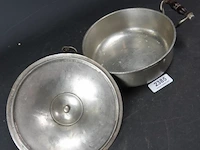 Antieke tinnen pan - afbeelding 4 van  5