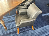 Antieke vergadertafel met 9 vergaderstoelen - afbeelding 7 van  7