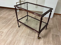 Antieke verrijdbare dientrolley - afbeelding 1 van  3