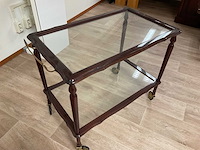 Antieke verrijdbare dientrolley - afbeelding 2 van  3