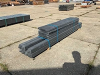 Antraciet gecoat rotsmotief beton onderplaat en paal (12x) - afbeelding 3 van  6