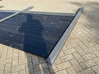 Antraciet hout-beton schutting – 34,5 meter x 205 cm - afbeelding 6 van  7