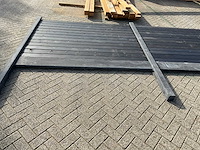 Antraciet hout-beton schutting – 34,5 meter x 205 cm - afbeelding 2 van  7