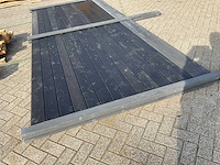 Antraciet hout-beton schutting – 34,5 meter x 205 cm - afbeelding 4 van  7
