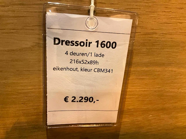 Antwerpen eiken dressoir - afbeelding 9 van  9