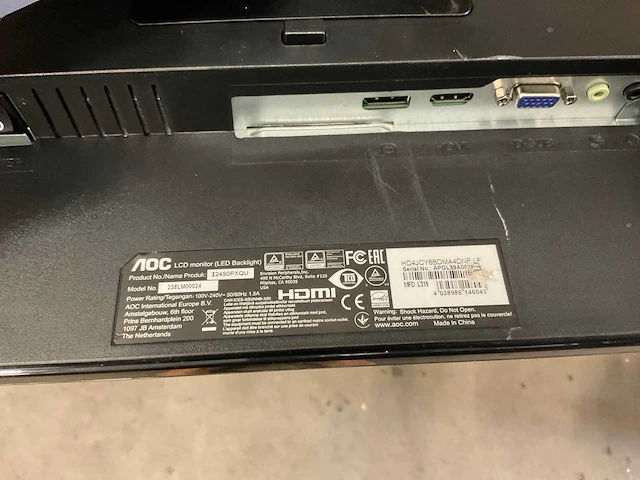 Aoc monitor (4x) - afbeelding 3 van  5