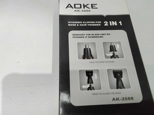 Aoke - ak-2088 - neus- en haartrimmer. (11x) - afbeelding 5 van  6