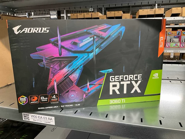 Aorus geforce rtx 3060ti videokaart - afbeelding 1 van  6