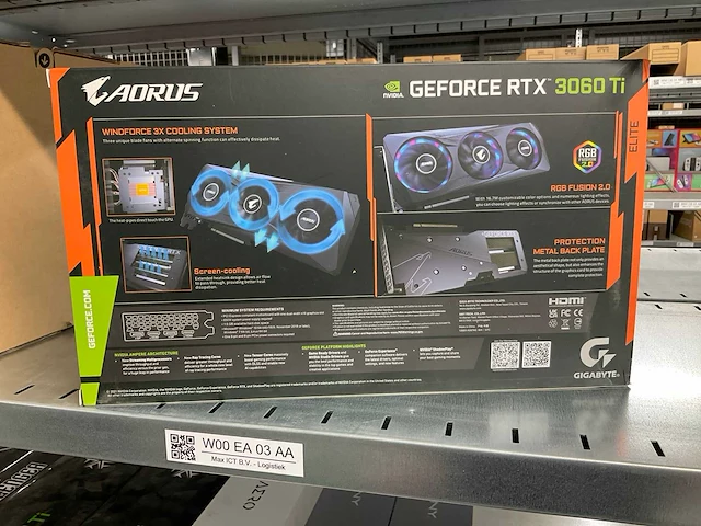 Aorus geforce rtx 3060ti videokaart - afbeelding 2 van  6