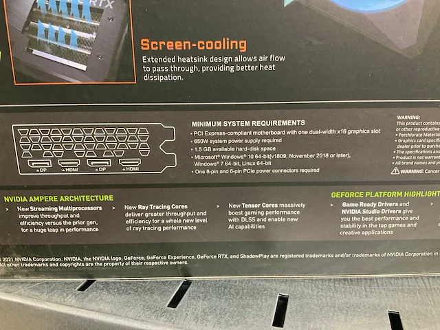 Aorus geforce rtx 3060ti videokaart - afbeelding 5 van  6