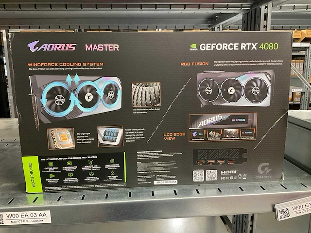 Aorus master geforce rtx 4080 videokaart - afbeelding 2 van  6