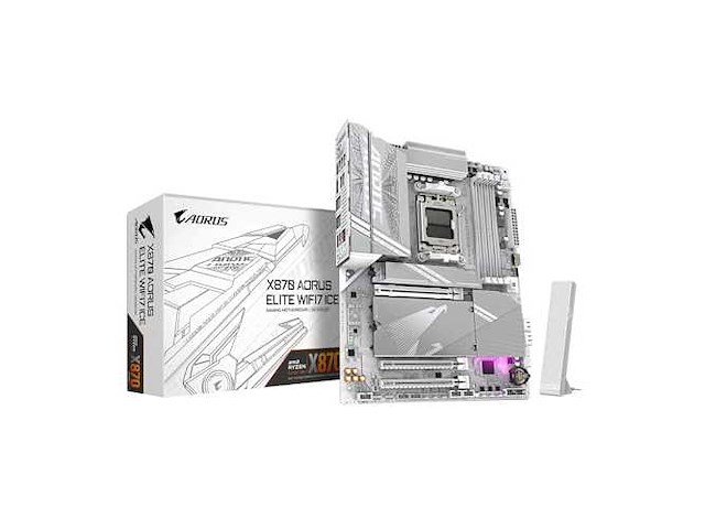 Aorus x870 elite wifi7 ice am5 lga 1718 - afbeelding 2 van  7