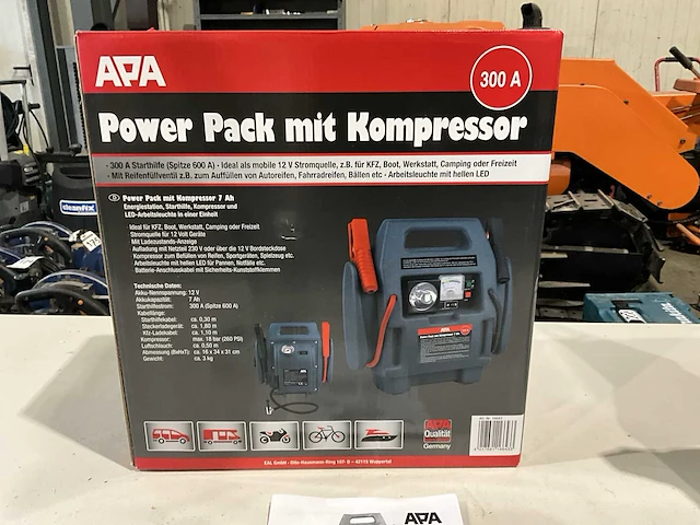 A.p.a. 300a starthulp / booster met compressor - afbeelding 7 van  7
