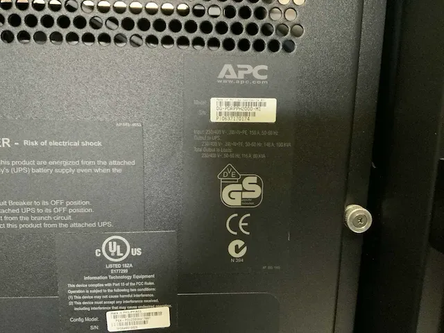 Apc infrastructure psx noodstroomvoorziening - afbeelding 10 van  14