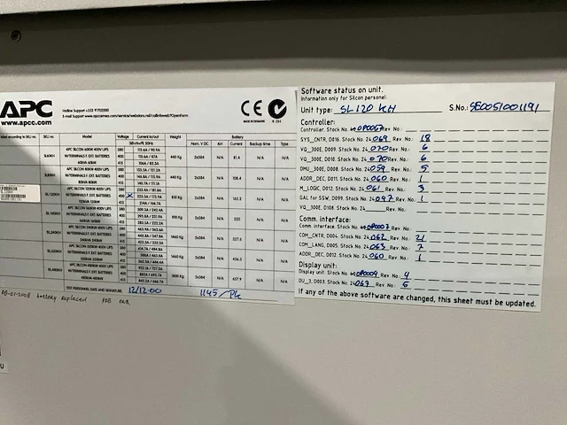 Apc sl120kh ups-systeem - afbeelding 5 van  5