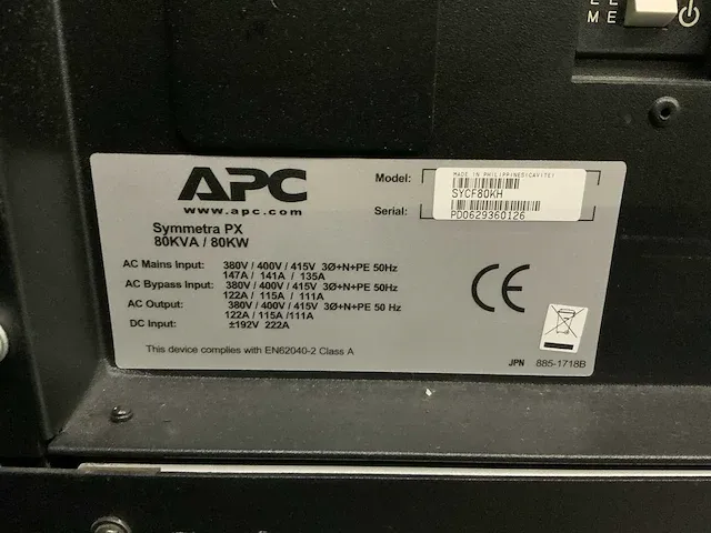 Apc symmetra px noodstroomvoorziening - afbeelding 8 van  8