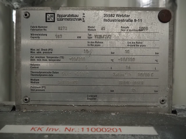 Apparatebau wärmetechnik gmbh - afbeelding 8 van  8