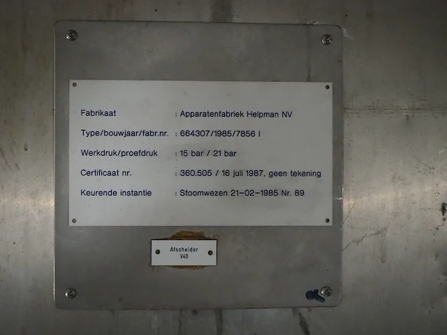 Apparatenfabriek helpman nv - afbeelding 2 van  10