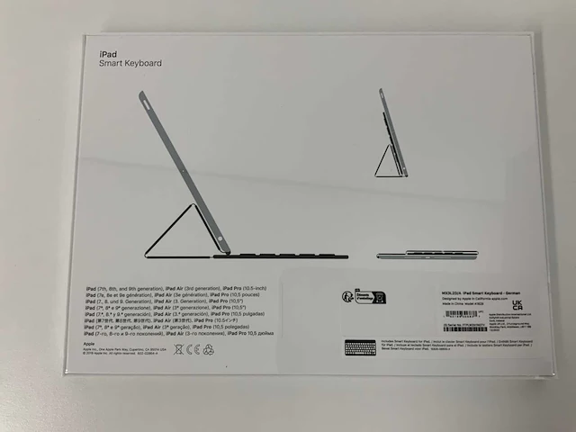 Apple - a1829 ipad smart keyboard duits mx3l2d/a - afbeelding 2 van  2