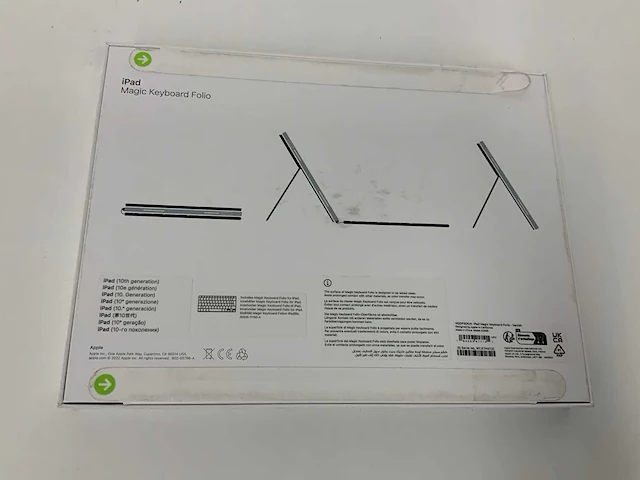 Apple - apple magic keyboard folio for ipad (10th generation) danish - afbeelding 2 van  2