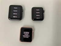 Apple - apple watch 38mm case 7000 series aluminium composite back roségoud (3x) - afbeelding 1 van  3