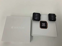 Apple - apple watch 38mm case 7000 series aluminium composite back roségoud (3x) - afbeelding 2 van  3