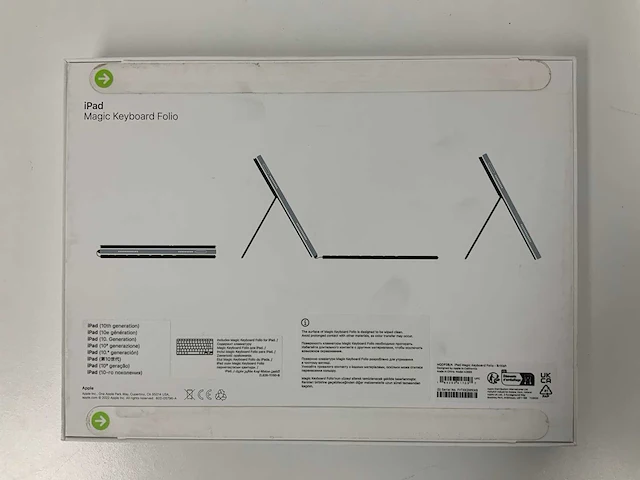 Apple - ipad 10 magic keyboard folio brits - afbeelding 2 van  2