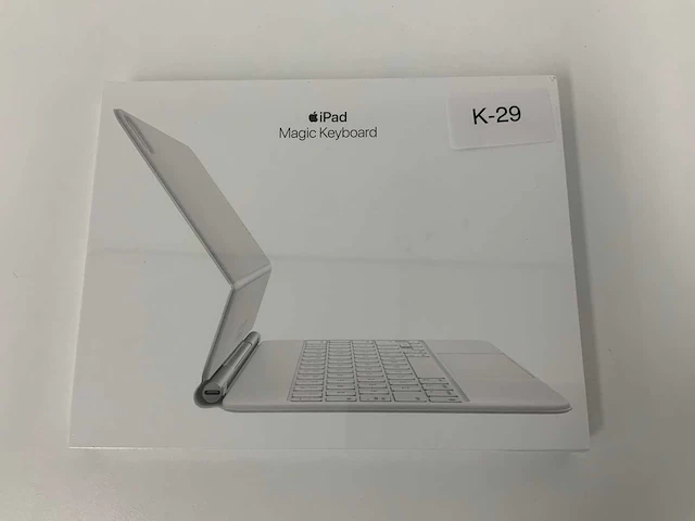 Apple - ipad air & ipad pro 11-inch magic keyboard white arabic - afbeelding 1 van  2