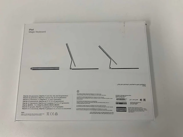 Apple - ipad air & ipad pro 11-inch magic keyboard white - afbeelding 2 van  2