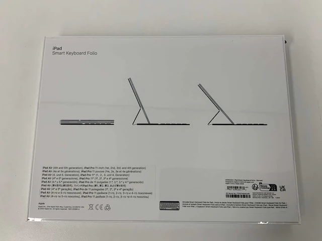 Apple - ipad air & ipad pro 11-inch smart keyboard folio duits - afbeelding 2 van  2