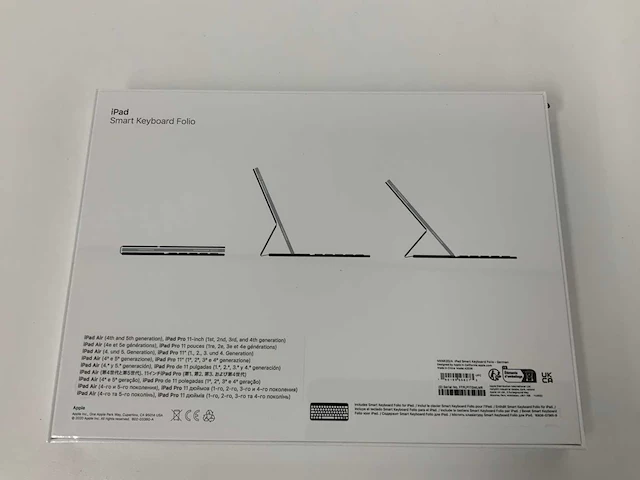 Apple - ipad air & ipad pro 11-inch smart keyboard folio duits - afbeelding 2 van  2