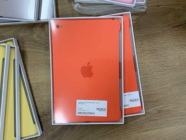 Apple - ipad mini 4 silicone case pink/apricot/yellow/lavender (20x) - afbeelding 3 van  6