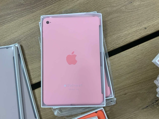 Apple - ipad mini 4 silicone case pink/apricot/yellow/lavender (20x) - afbeelding 6 van  6