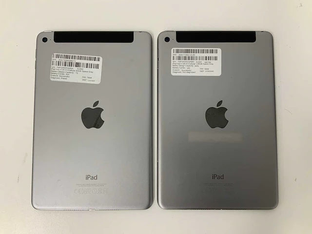 Apple - ipad mini 4 wifi + cellular 64/128gb space gray (2x) - afbeelding 3 van  3