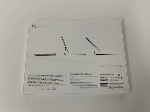 Apple - ipad pro 11-inch(1e, 2e, 3e generatie) & ipad air(4e generatie) magic arabic keyboard white - afbeelding 2 van  2