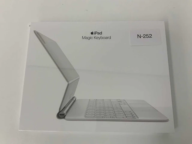 Apple - ipad pro 11-inch(1e, 2e, 3e generatie) & ipad air(4e generatie) magic qwerty(us) keyboard white - afbeelding 1 van  2