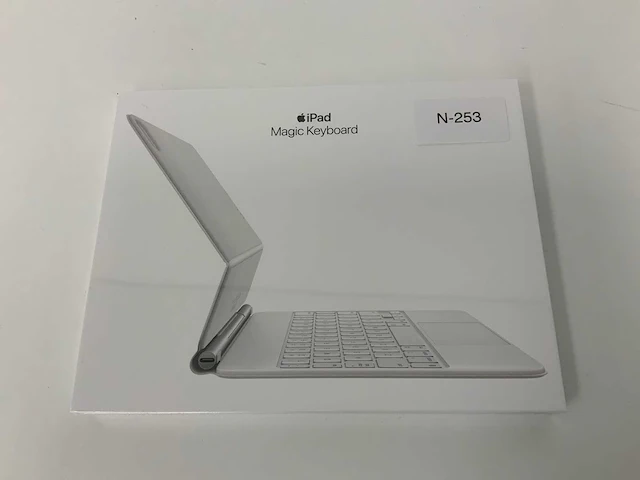 Apple - ipad pro 11-inch(1e, 2e, 3e generatie) & ipad air(4e generatie) magic qwerty(us) keyboard white - afbeelding 1 van  2