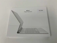 Apple - ipad pro 11-inch(1e, 2e, 3e generatie) & ipad air(4e generatie) magic qwerty(us) keyboard white - afbeelding 1 van  2