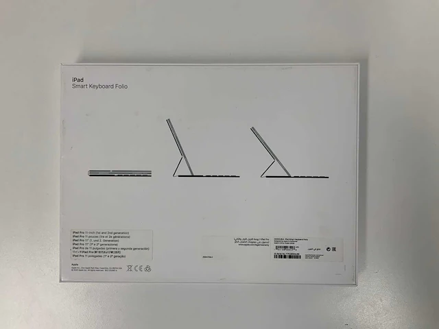 Apple - ipad pro 11-inch(1e, 2e generatie) smart qwerty(us) keyboard folio - afbeelding 2 van  2