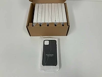 Apple - iphone 11 pro max leather case black - mx0e2zm/a (10x) - afbeelding 1 van  3
