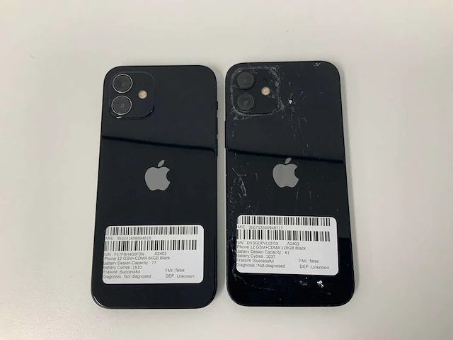 Apple - iphone 12 64/128gb black (2x) - afbeelding 3 van  3