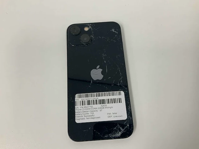 Apple - iphone 13 128gb black - mlpf3zd/a - afbeelding 3 van  3