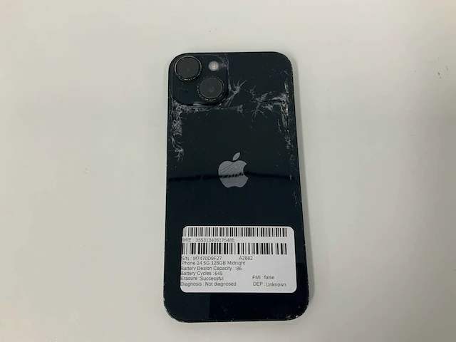 Apple - iphone 14 128gb midnight - mpuf3zd/a - afbeelding 3 van  3