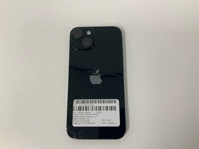 Apple - iphone 14 128gb midnight - mpuf3zd/a - afbeelding 3 van  3