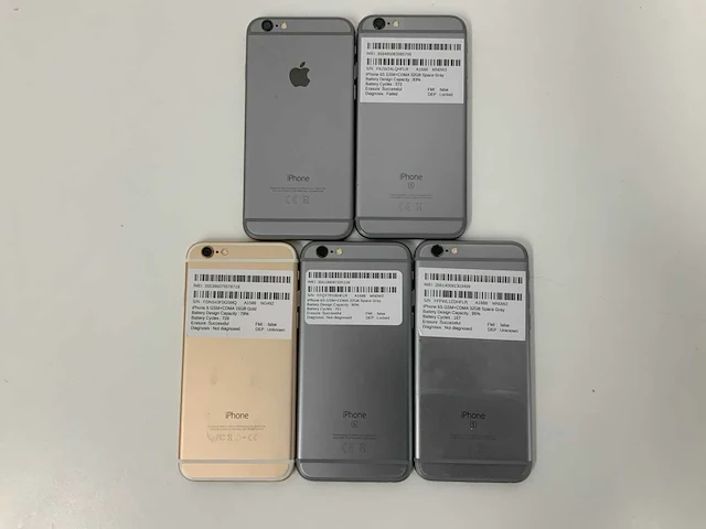 Apple - iphone 6/6s 16/32gb space gray/gold (5x) - afbeelding 3 van  3