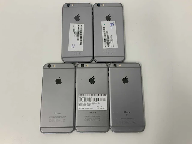 Apple - iphone 6/6s 32/64gb space gray fmi (5x) - afbeelding 3 van  3