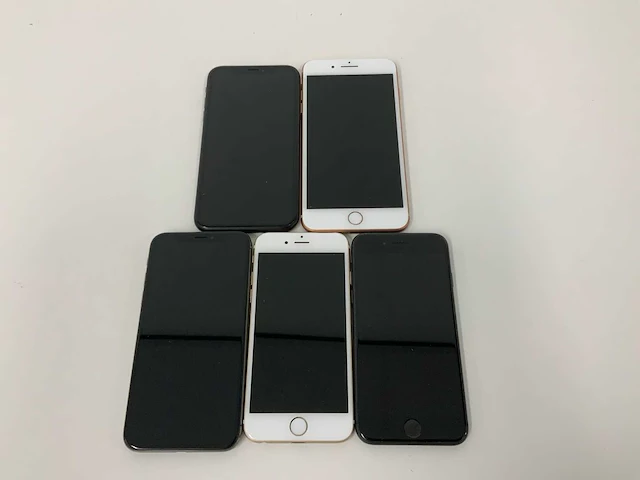 Apple - iphone 6/8/x/xr gold/space gray/black (5x) - afbeelding 2 van  3